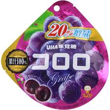 UHA Mikakuto Kororo Muscat Red Grape Gummy Candy 48g
