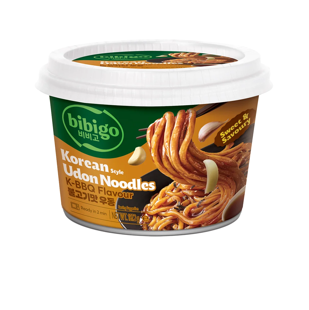 Bibigo Korean Udon Noodles K-BBQ Flavour 187 g