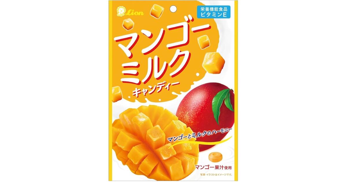 Lion JP prémiové cukríky s príchuťou zrelého manga 59 g