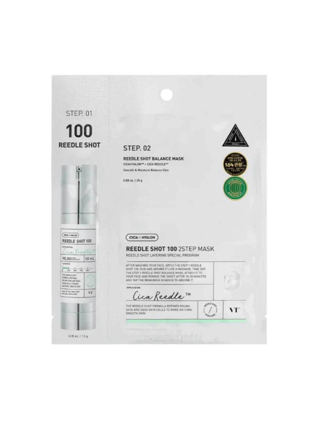 VT COSMETICS Reedle Shot 100 2-Step Mask
