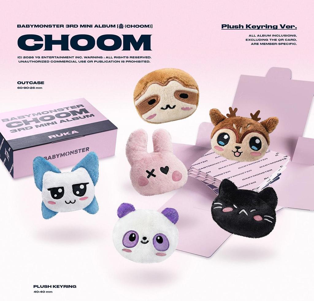 BABYMONSTER - CHOOM [Plush Keyring Ver.]