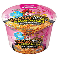 Paldo Volcano Carbonara Chicken Flavoured Korean Instant Noodle Bowl 105 g