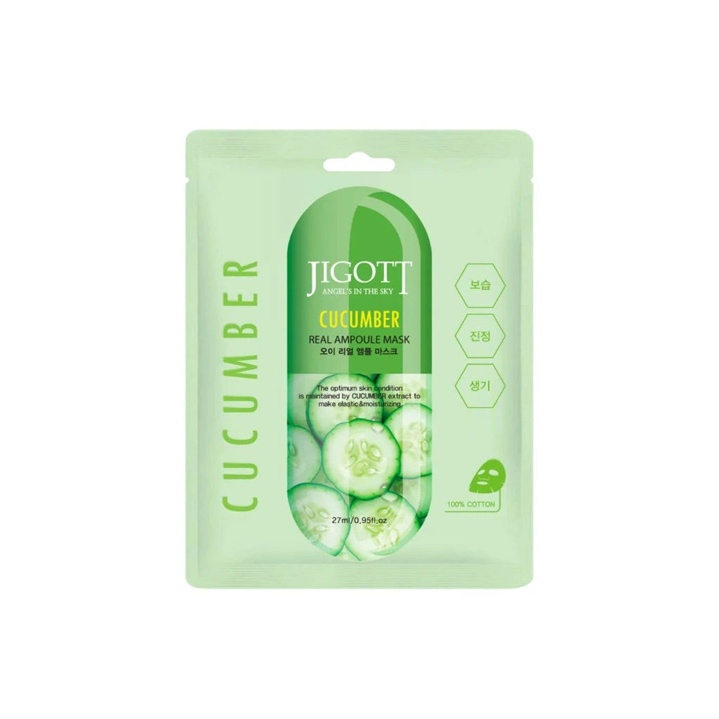 Jigott Real Ampoule Mask Cucumber