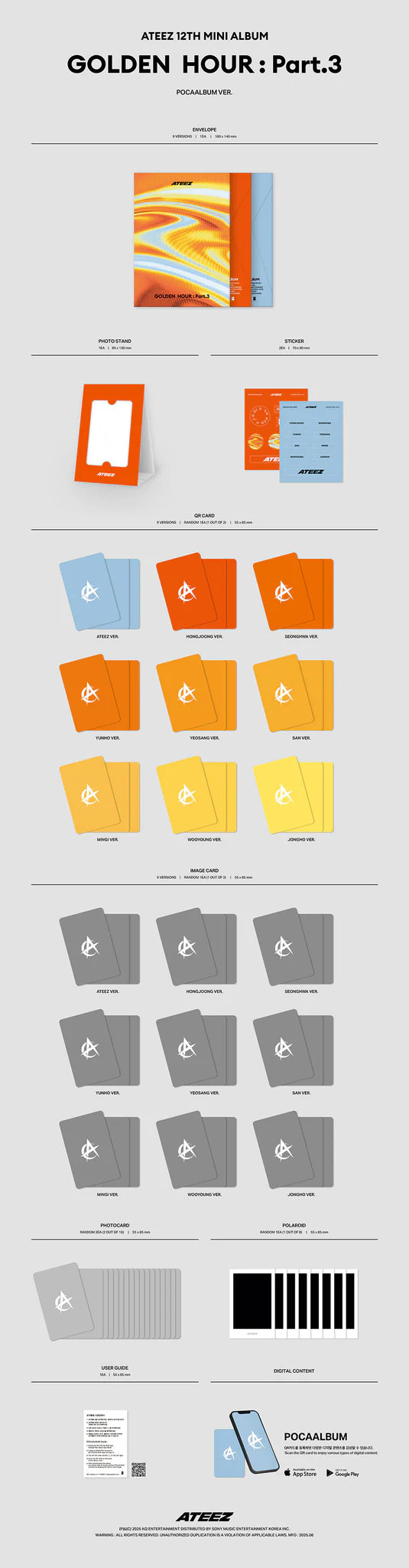 Ateez Golden Hour: Part 03 (Pocaalbum Ver.)