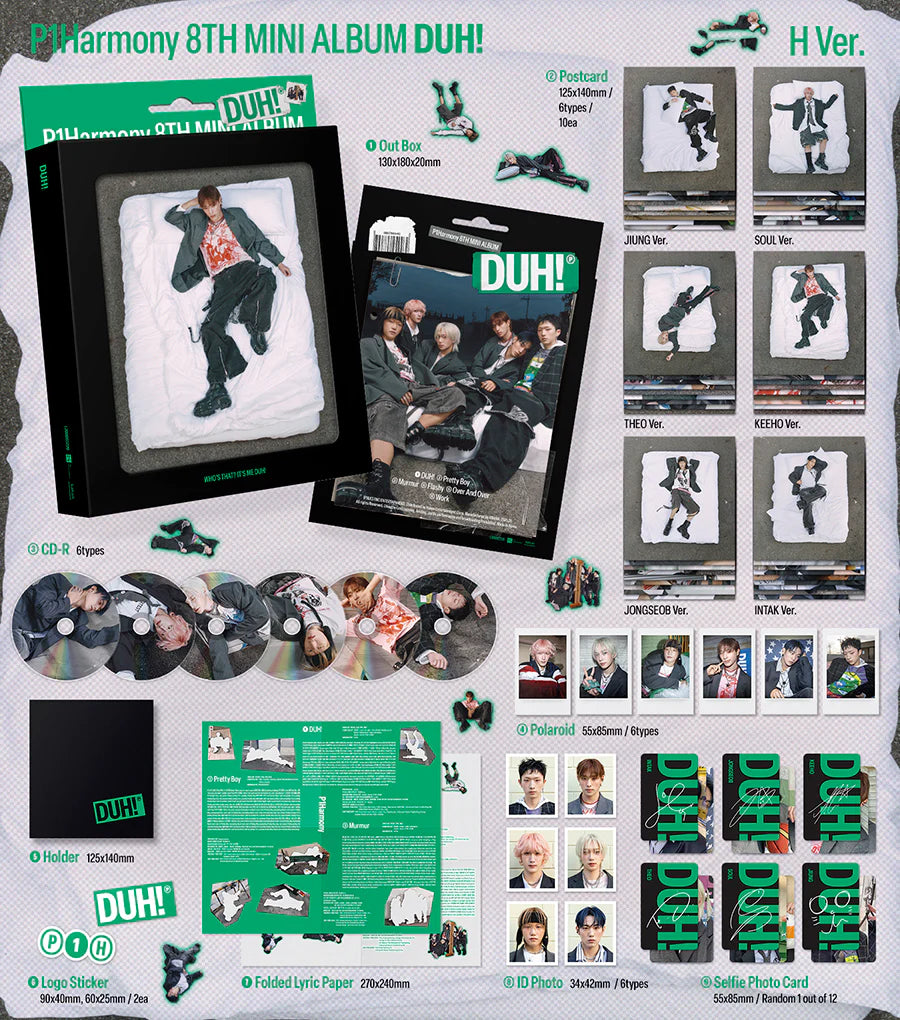 P1harmony 8th Mini Album DUH! Compact/H version