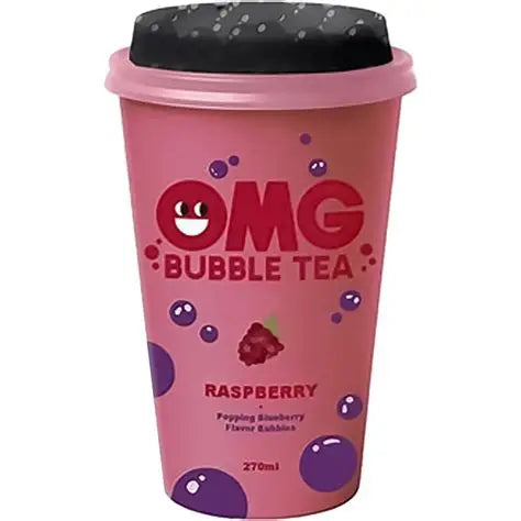 OMG Bubble Tea s Príchuťou Maliny a Čučoriedky 270ml