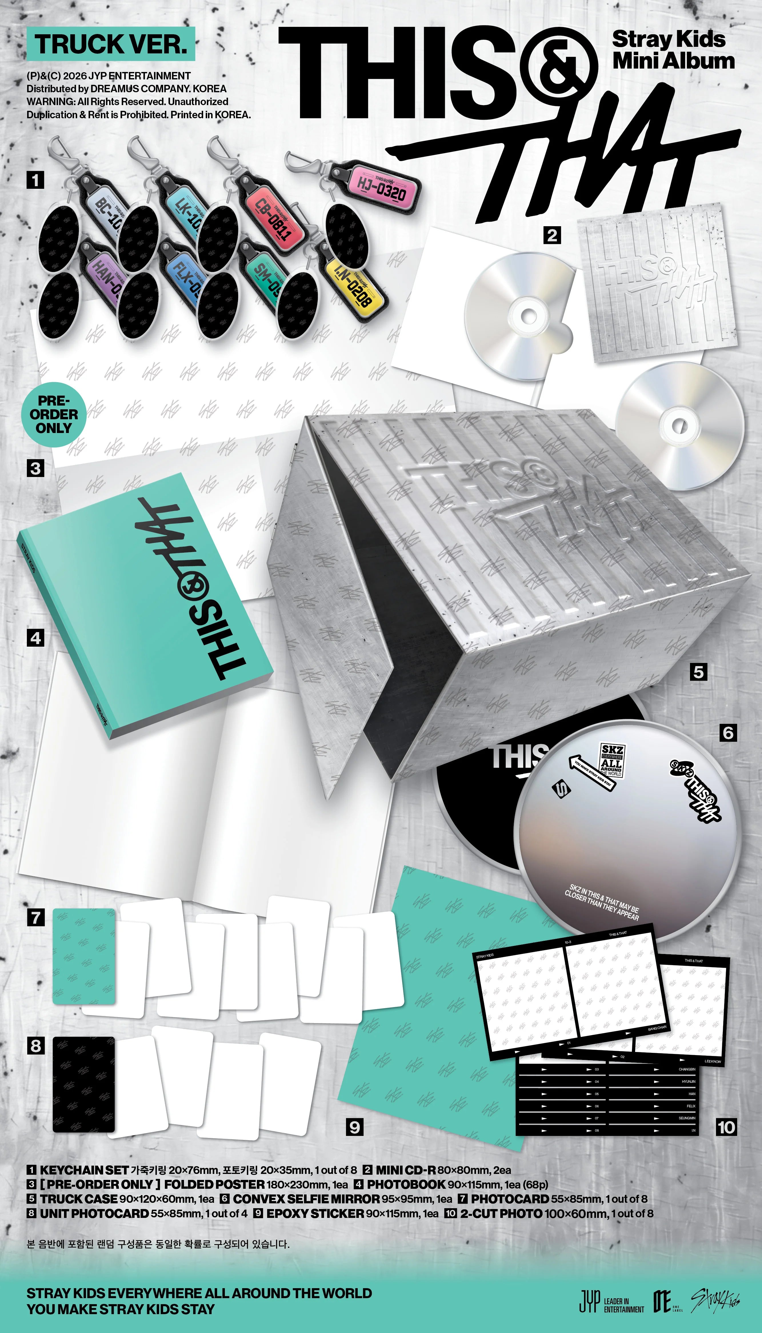 PRE-ORDER Stray Kids - THIS & THAT [TRUCK Ver.] + yes24 Benefit