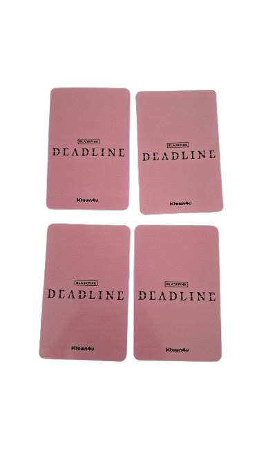 Blackpink Ktown4U Deadline POB Official Photocard