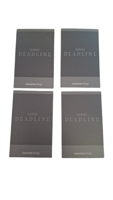 Blackpink Weverse Deadline POB Official Photocard
