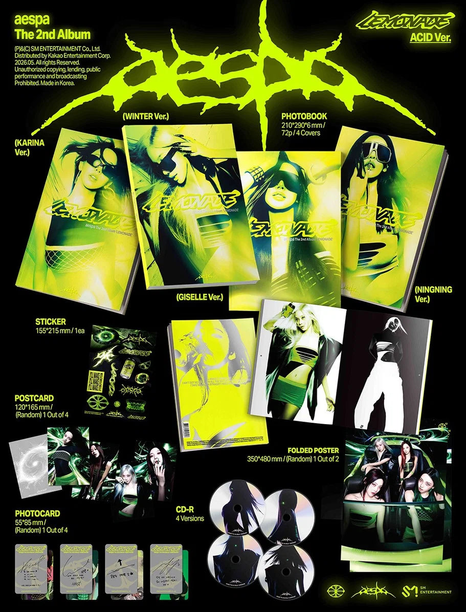 Aespa: Lemonade (Acid Version With KTOWN4U Benefit) - CD