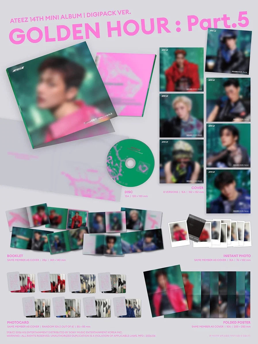 ATEEZ: GOLDEN HOUR : Part.5 (Digipack Version) – CD