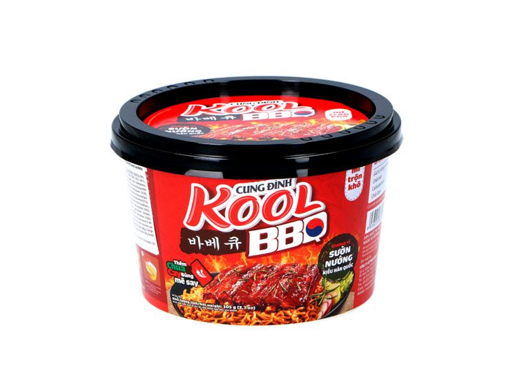 Cung Dinh Kool Instantné rezance s príchuťou BBQ a Bravčových rebier