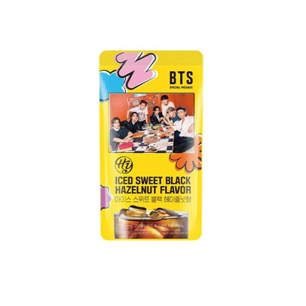 BTS Špeciálna Edícia Ľadová Sladká Čierna Káva s Príchuťou Lieskového Orieška 190ml