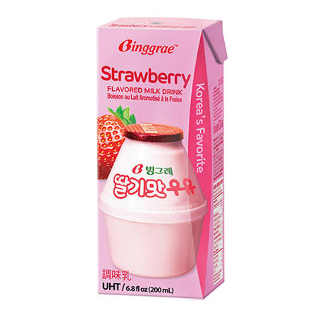Binggrae Strawberry Milk Drink 200 ml