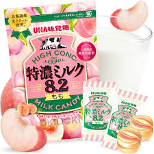 Uha Mikakuto Tokuno Milk Peach Candy
