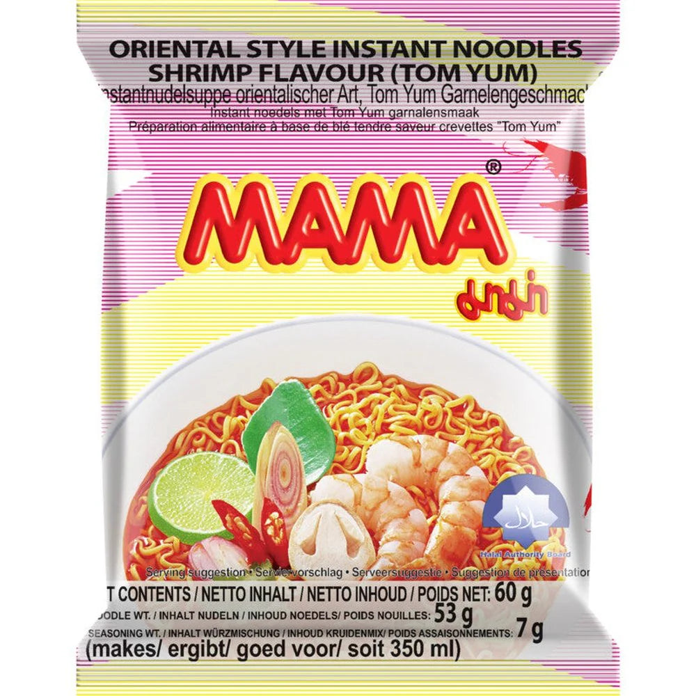 MAMA Instantné Rezance Orientálneho Štýlu s Krevetovou Príchuťou TOM YUM