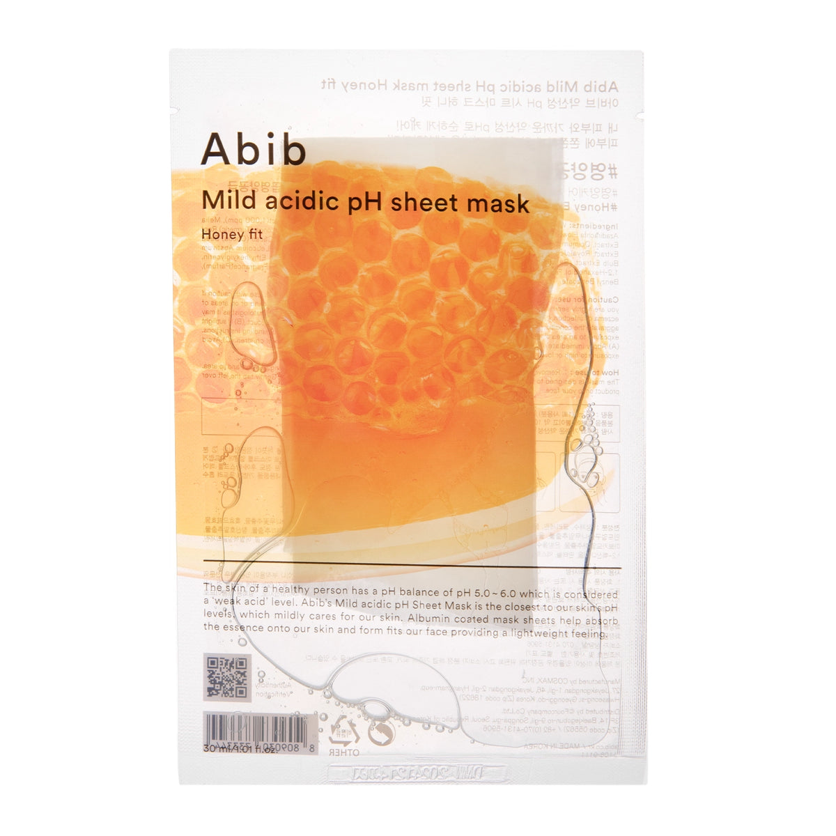 Abib - Mild Acidic pH Sheet Mask Honey Fit