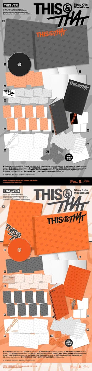 PRE-ORDER Stray Kids: THIS & THAT (THIS Ver. / THAT Ver.) - CD + yes24 Benefit